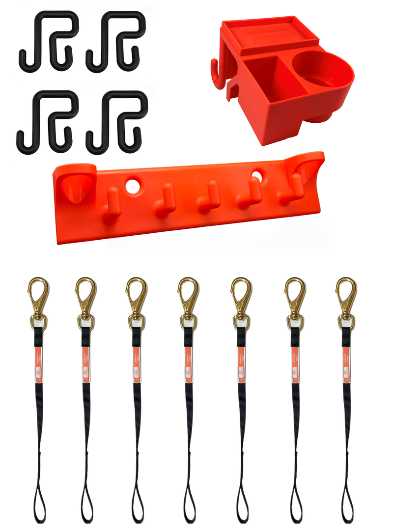 Efficiency and Safety Bundle - (1x Big Rack, 1x 4N1, 4x 3" Bucket Hooks, 7x HD Lanyards)